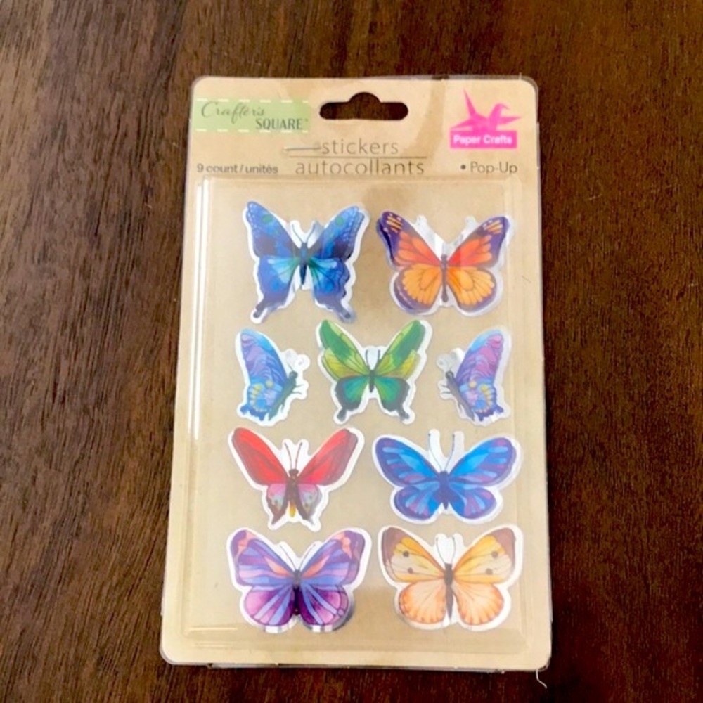 Pop-up Butterfly Stickers (9)